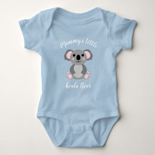 Body Para Bebé Koala lleva a Baby Shower Blue Boy
