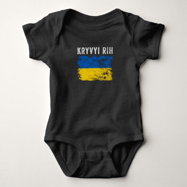 Body Para Bebé Kryvyi Rih Ukraine Ukrainian Patriotic (Anverso)