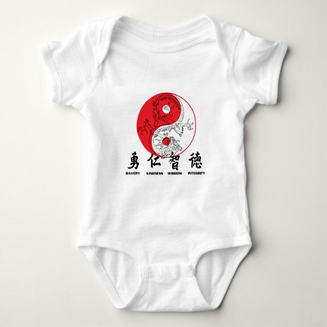 Body Para Bebé Kung Fu (Anverso)