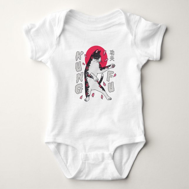 Body Para Bebé Kung Fu Cat (Anverso)