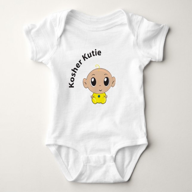 Body Para Bebé Kutie kosher Onsie (Anverso)