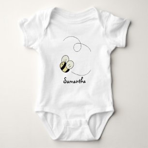 Body Para Bebé La abeja linda feliz manosea la enredadera del