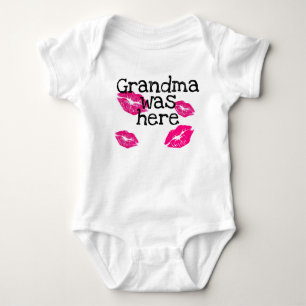 Body Para Bebé la abuela del beso estaba aquí