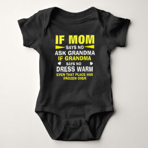 Body Para Bebé La abuela dice que no