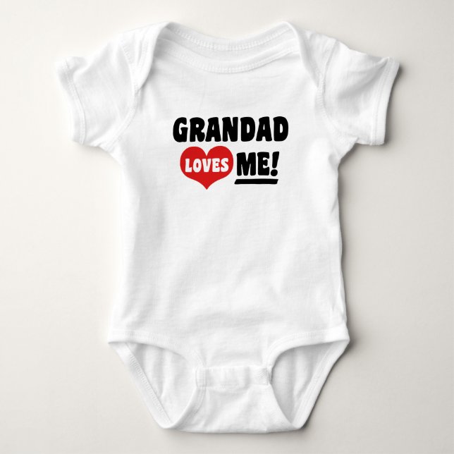Body Para Bebé La abuela me ama (Anverso)