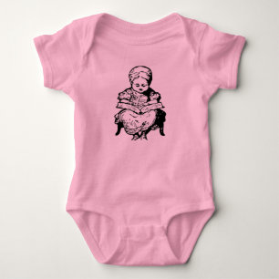 Body Para Bebé La abuela te leyó un Ilustracion Personalizado de 