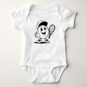 Body Para Bebé La alegre mascota de tenis