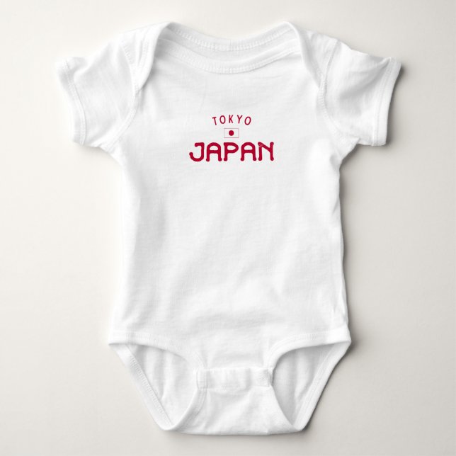 Body Para Bebé La angustiada Tokio Japón (Anverso)