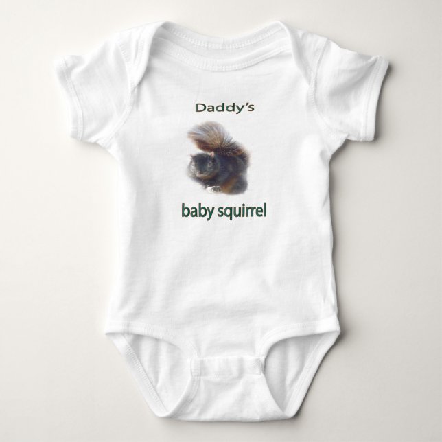 Body Para Bebé La ardilla del bebé de papá (Anverso)