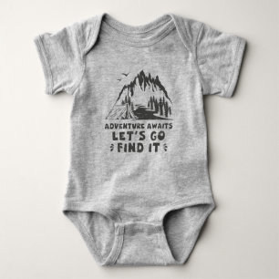Body Para Bebé La aventura espera vamos a buscarla