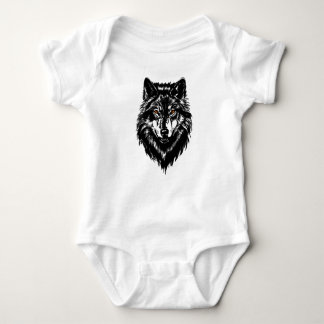 Body Para Bebé La cabeza del lobo