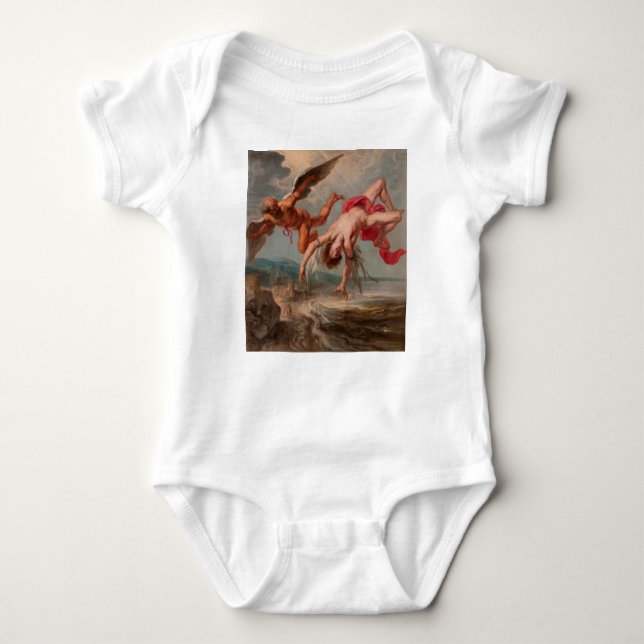 Body Para Bebé La caída de Icarus (por Jacob Peter Gowy) (Anverso)