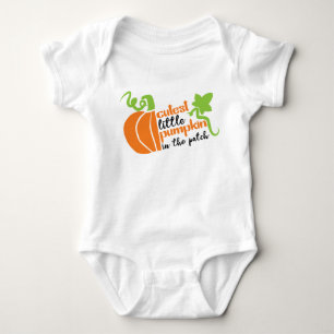 Body Para Bebé La calabaza más pequeña en el parche del otoño