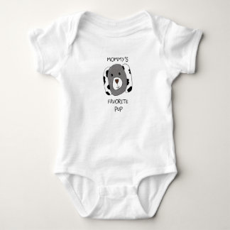 Body Para Bebé "La camiseta de bebé 'Perrito favorito de mamá'"