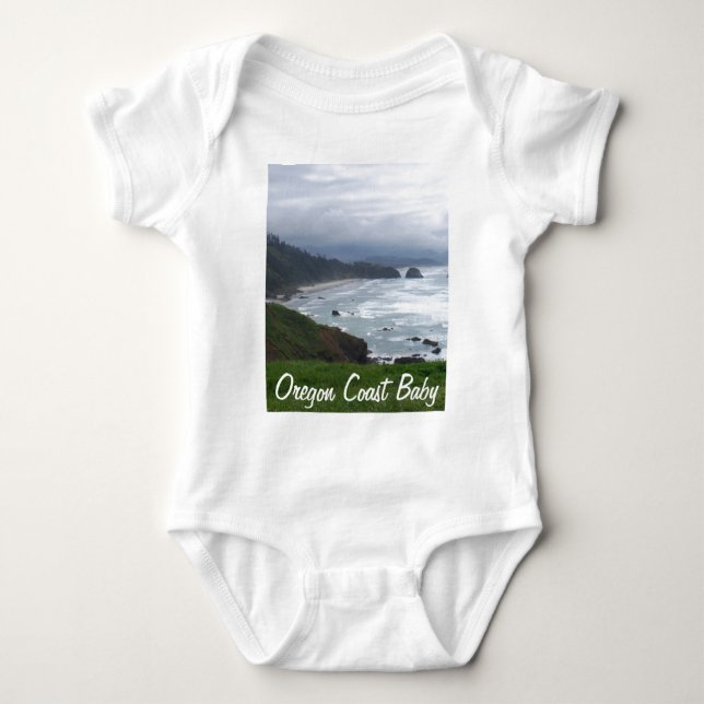 Body Para Bebé La costa de Oregon (Anverso)