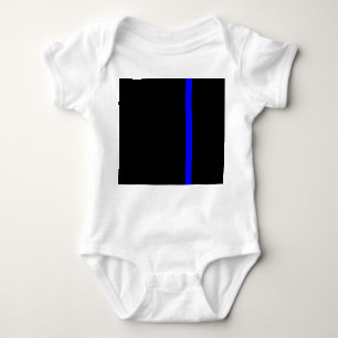 Body Para Bebé La delgada línea azul simbólica en una decoración