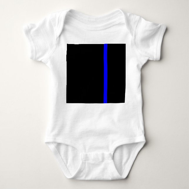 Body Para Bebé La delgada línea azul simbólica en una decoración  (Anverso)
