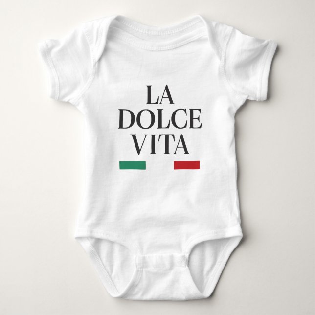 Body Para Bebé La dolce vita cuerpo infantil italiano (Anverso)