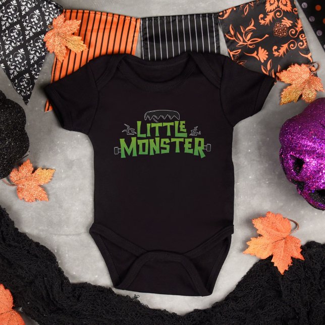 Body Para Bebé La familia de pequeños monstruos de Halloween está (Little Monster Halloween Family Matching Bodysuit)