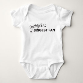 Body Para Bebé La fan más grande del papá en el texto negro el |