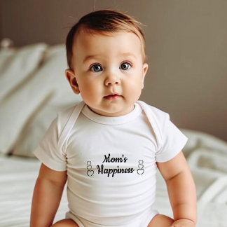 Body Para Bebé La felicidad de mamá. Simple