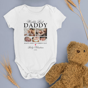 Body Para Bebé La foto del mejor papá del mundo en su primer día