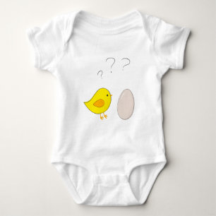 Body Para Bebé La gallina o el huevo lindo personalizado para la