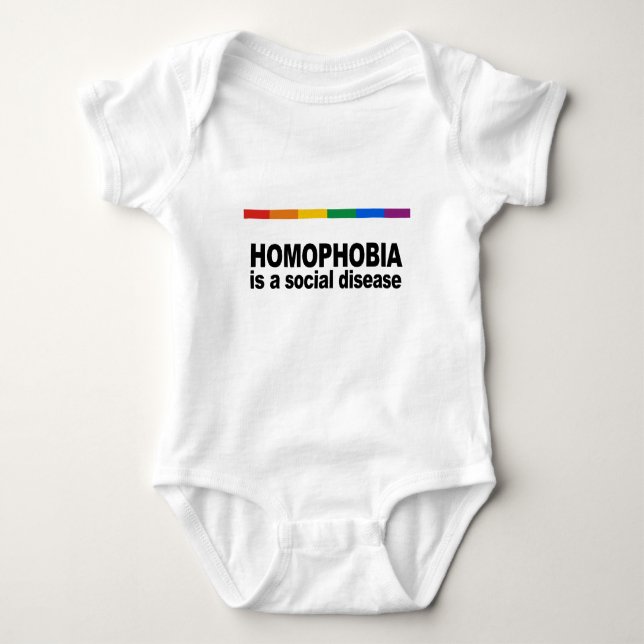 Body Para Bebé La homofobia es una enfermedad social (Anverso)