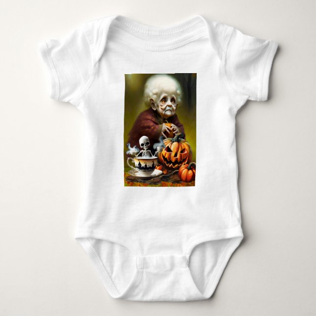 Body Para Bebé La hora del té de Todos los Santos (Anverso)