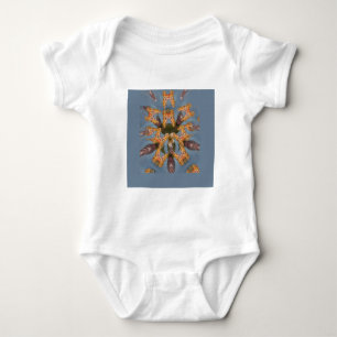 Body Para Bebé La jirafa de Kaleidoscope Mandala: Resumen de arte