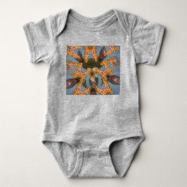 Body Para Bebé La jirafa de Kaleidoscope Mandala: Resumen de arte