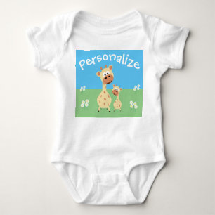 Body Para Bebé La jirafa personalizada con salsa