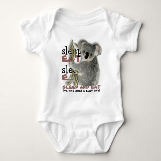 Body Para Bebé La koala más linda come y duerme