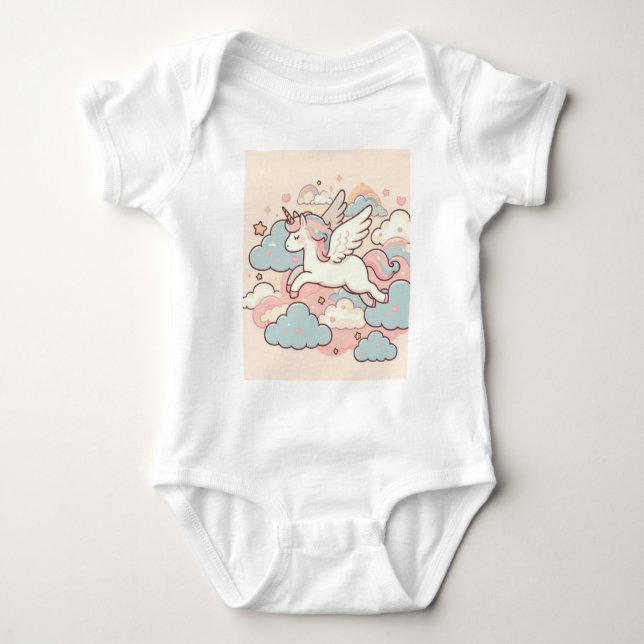 Body Para Bebé La Magia de los Unicornios (Anverso)