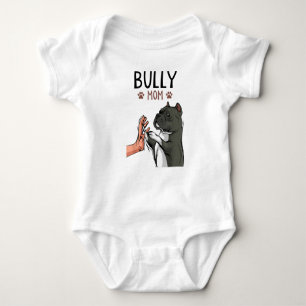 Body Para Bebé La mamá de bully americano cute perro