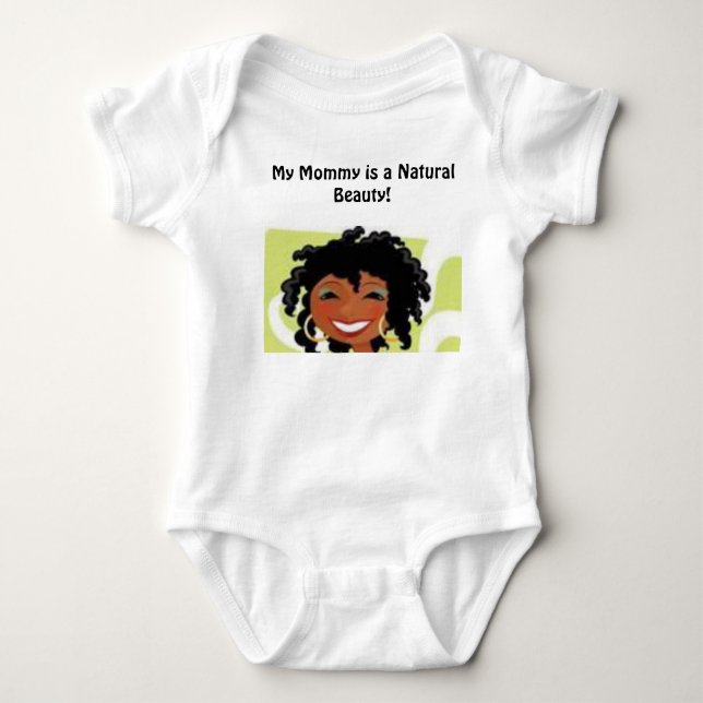 Body Para Bebé La mamá es una belleza natural (Anverso)