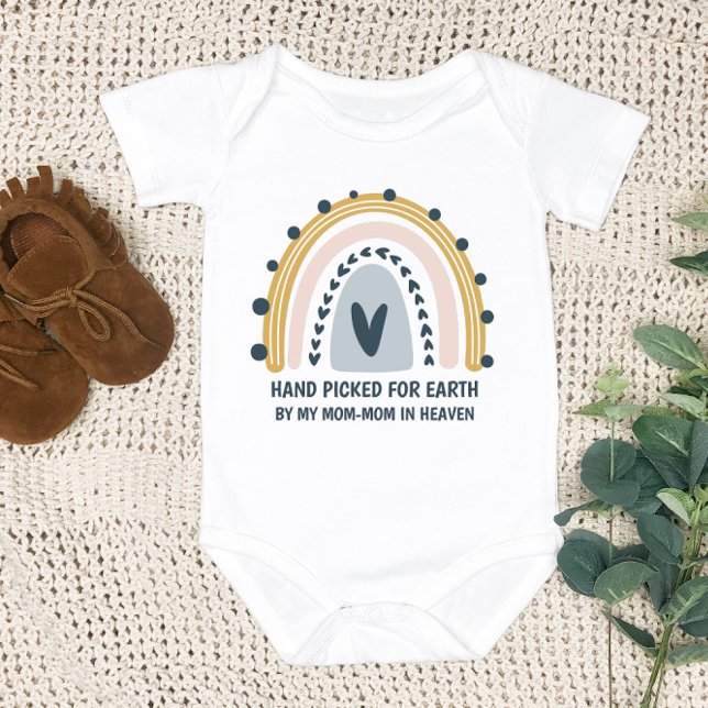 Body Para Bebé La Mano Recogida Para La Tierra Por Mi Mamá-Mamá E (Subido por el creador)