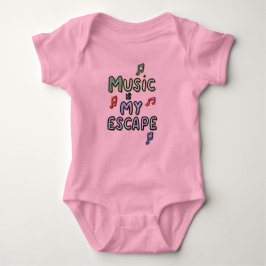 Body Para Bebé La música es mi escape