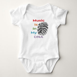 Body Para Bebé La música está en mi traje de bebé ADN