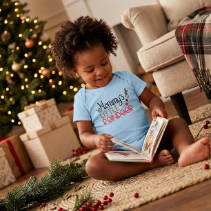 Body Para Bebé La Navidad del pequeño reno de mamá