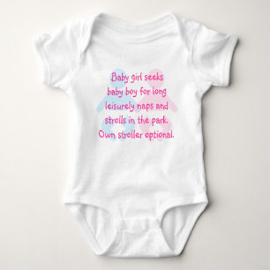 Body Para Bebé La niña busca la camiseta divertida del bebé