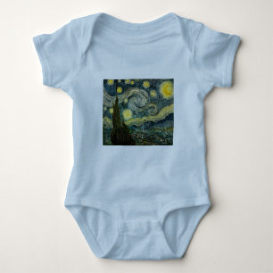 Body Para Bebé La noche estrellada de Vincent van Gogh (1889)