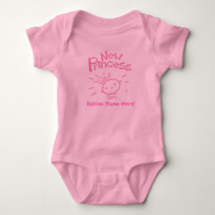 Body Para Bebé ¡La Nueva Princesa Camiseta Personalizar!