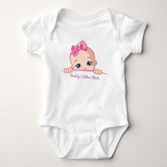 Body Para Bebé La otra chica de papá (Anverso)