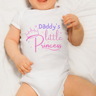 Body Para Bebé La pequeña camiseta de la princesa de papá