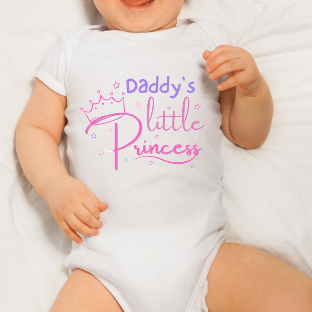 Body Para Bebé La pequeña camiseta de la princesa de papá (Subido por el creador)