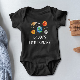 Body Para Bebé La pequeña galaxia divertida de papá Cita acuarela
