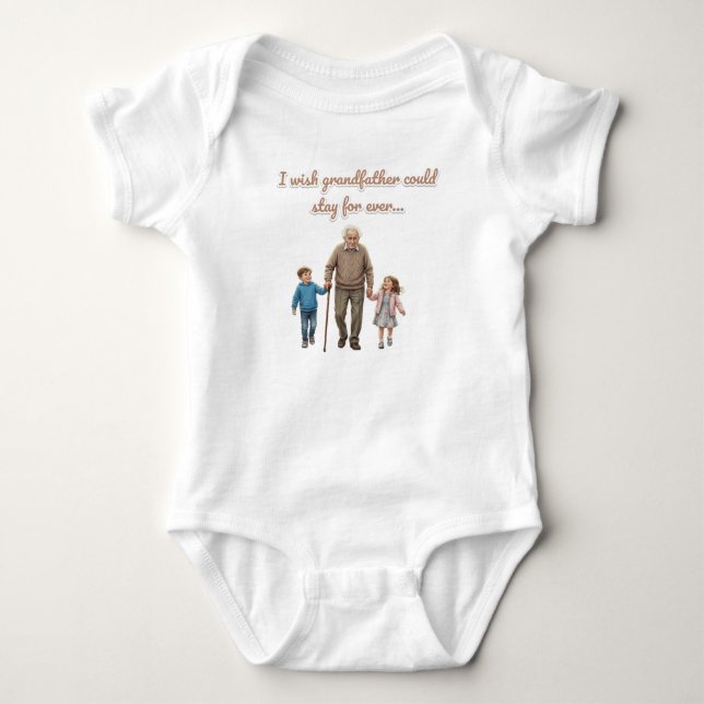 Body Para Bebé La pequeña herencia de abuelo  (Anverso)
