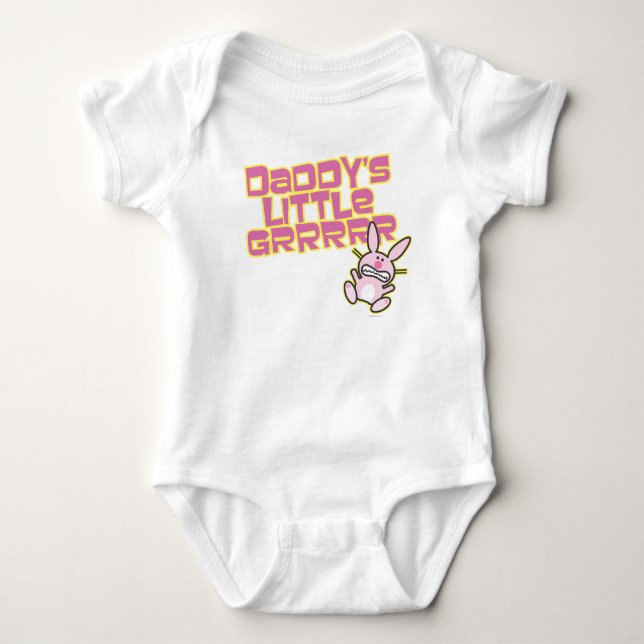 Body Para Bebé La pequeña niña de papá (Anverso)