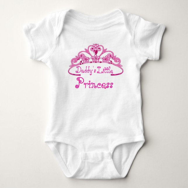 Body Para Bebé La pequeña princesa de papá (Anverso)